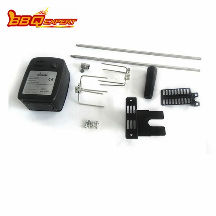 Kit de rostit de barbacoa amb motors d'escup