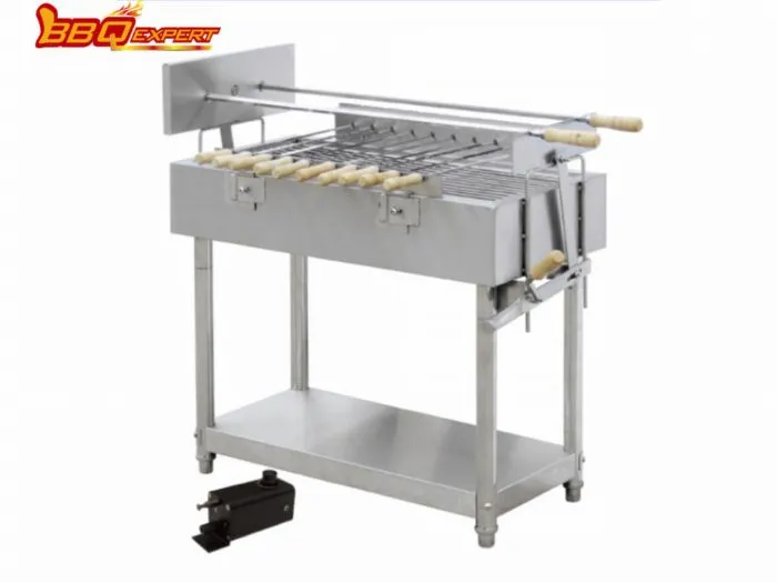 Xipre Rotisserie Grill elèctrica a l'aire lliure amb suport